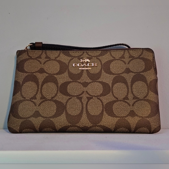 COACH- Brown Wristlet - Picture 3 of 4